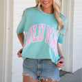 Lulu Mac Tee- Chalky mint/Polka Dot