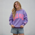 Lulu Mac Sweatshirt- Purple/Pink Puff