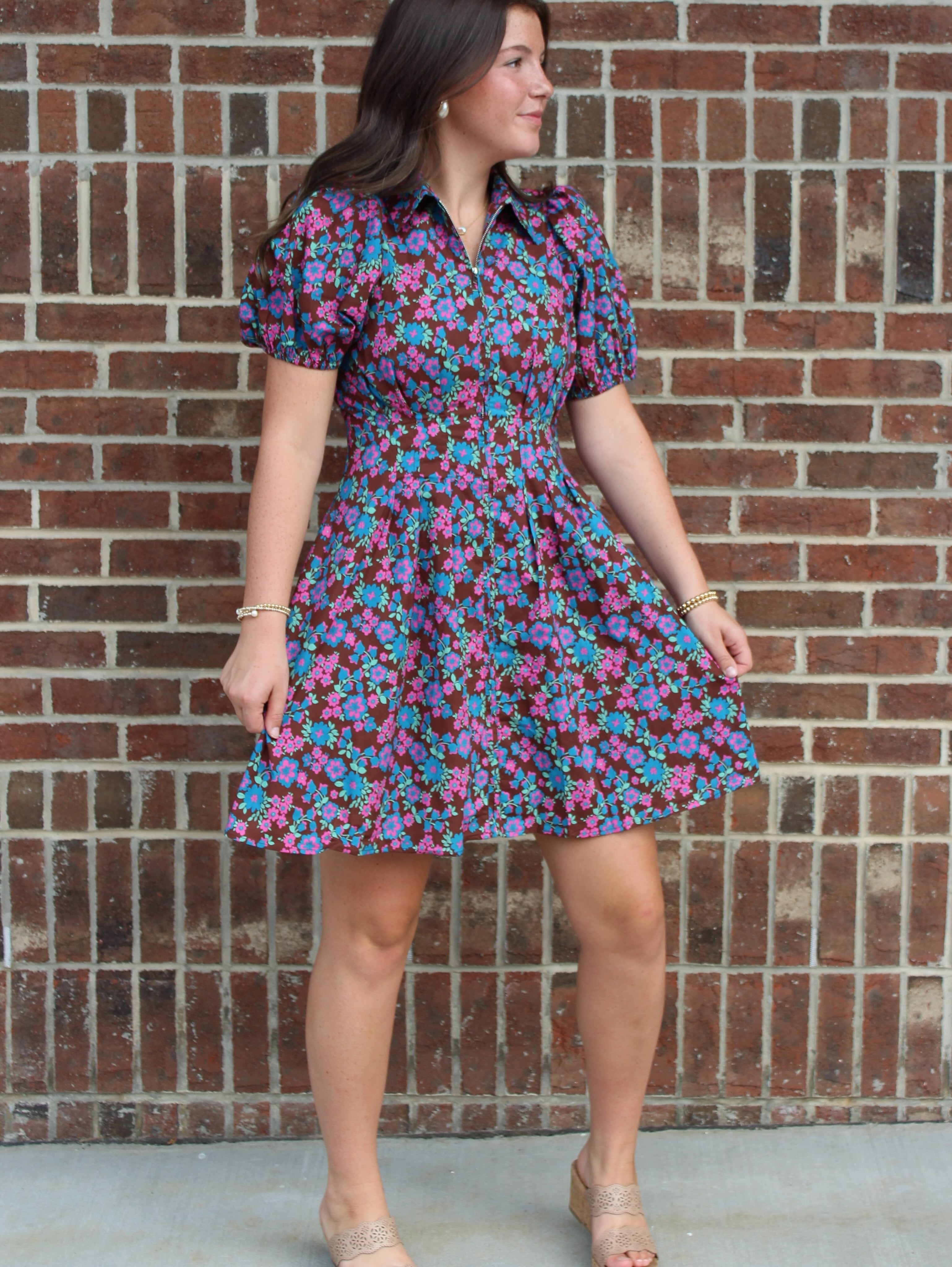 ENTRO- Fuchsia Vibrant Dress